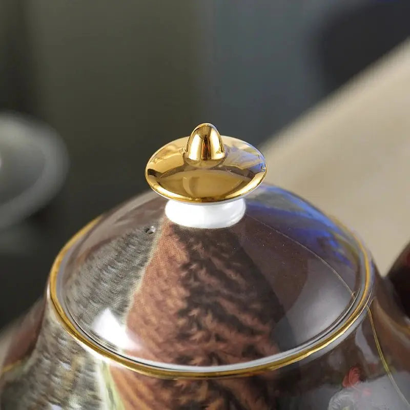 Vintage Bone China Tea Pot British Ceramic Teapot Europe Porcelain Coffee Pot Cafe Drinkware Advanced Teaware Drop Shipping - Julia M LifeStyles