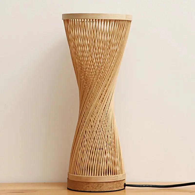 Julia M Lifestyles Modern Hand Knitted Bamboo Table Lamp - Julia M LifeStyles