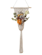 Hand-Woven Cotton Rope Tapestry with Dried Flower Pocket - Julia M LifeStyles