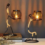 Nordic Metal Candlestick Abstract Sculpture Candle Holder - Julia M LifeStyles