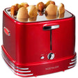 Retro Red Pop-Up Hot Dog Toaster: Toasts 4 Links and 4 Buns with Mini Tongs - Julia M LifeStyles