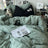 Ins washed cotton solid color four-piece suit can sleep naked in student dormitory 4 three-piece quilt cover - Julia M LifeStyles