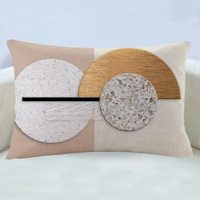 Modern Light Luxury Earth Warm Color Stain Resistant Living Room Pillow - Julia M LifeStyles