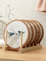 Scandinavian Style Cork Insulation Mat - Round Dining Table Pad - Julia M LifeStyles