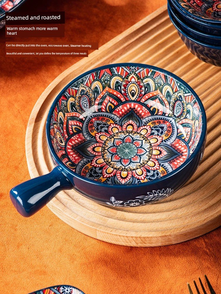 Tableware For Home Japanese Style Binaural Noodle Bowl Dish Ceramic - Julia M LifeStyles