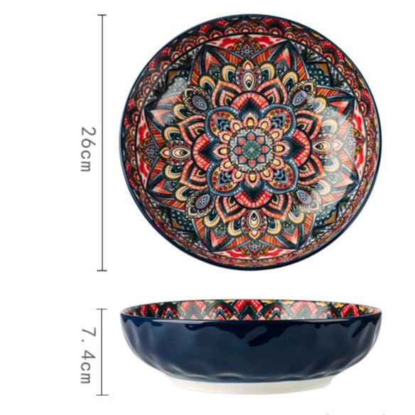 Tableware For Home Japanese Style Binaural Noodle Bowl Dish Ceramic - Julia M LifeStyles