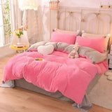 Cozy Geometric Plush Bedding Set - Julia M LifeStyles