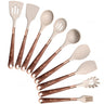 Silicone Kitchen Utensils Set - Heat Resistant, Non-stick, Rose Gold Plated Handles - Julia M LifeStyles