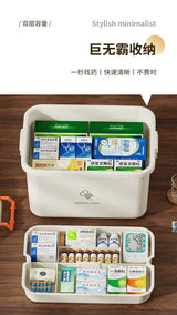 Large Capacity Medicine Box Portable Home First Aid Medical Kit Family Emergency Medicine Box with Multi-layer Drug Storage Case - Julia M LifeStyles