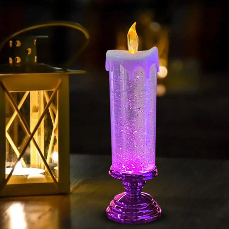 7-Color Gradient LED Crystal Candle - Julia M LifeStyles
