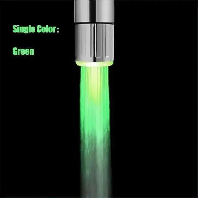 LED Temperature Sensitive 3-Color Light-up Faucet Kitchen Bathroom Glow Water Saving - Julia M LifeStyles