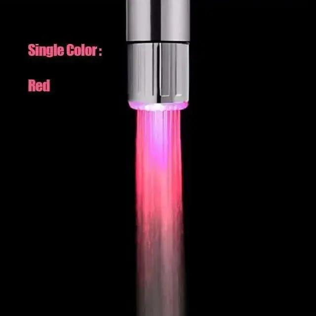 LED Temperature Sensitive 3-Color Light-up Faucet Kitchen Bathroom Glow Water Saving - Julia M LifeStyles