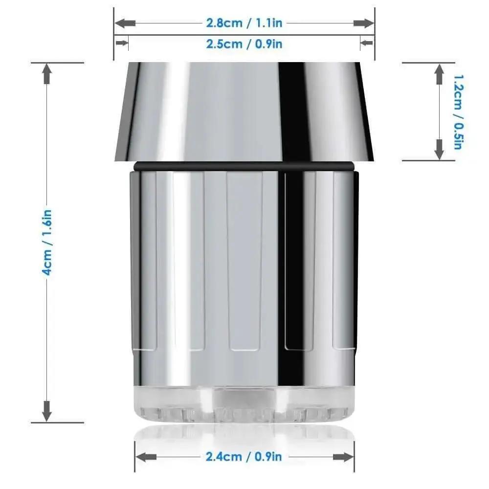 LED Temperature Sensitive 3-Color Light-up Faucet Kitchen Bathroom Glow Water Saving - Julia M LifeStyles