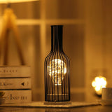 LED Iron Night Light - Red Wine Cup & Bottle Design Julia M Home & Kitchen