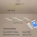 Smart Home Alexa Hanging Modern Chandelier For Dining Living Room Kitchen Lamp Gold/Chrome Plated Led Chandelier Light Fixtures - Julia M LifeStyles