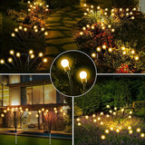 8 LED Solar Firefly Garden Lights - 4 Pack for Festive Outdoor Decor - Julia M LifeStyles