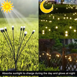 8 LED Solar Firefly Garden Lights - 4 Pack for Festive Outdoor Decor - Julia M LifeStyles