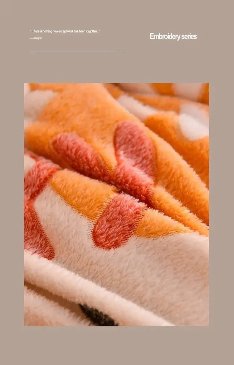 Household Milk Double-sided Velvet Lamb Wool Winter Blanket Warm Double-sided Velvet Core - Julia M LifeStyles