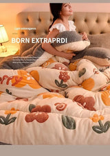 Household Milk Double-sided Velvet Lamb Wool Winter Blanket Warm Double-sided Velvet Core - Julia M LifeStyles