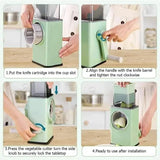 Julia M Lifestyles 4-in-1 Manual Vegetable Cutter & Slicer 🥔🔪 - Julia M LifeStyles