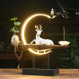 White Porcelain Deer USB Plug-In Light Ring - Julia M LifeStyles