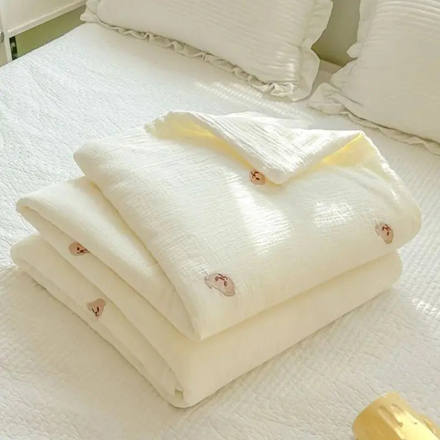 Double Layer Yarn Summer Duvet Cover 🌞🌿 - Julia M LifeStyles