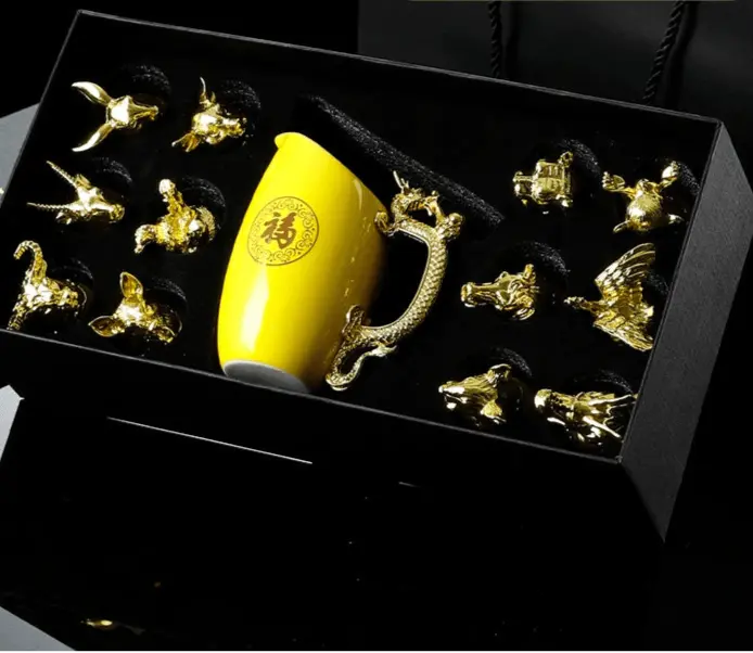 Luxury Zodiac Bone China Liquor Glass Set - Julia M LifeStyles