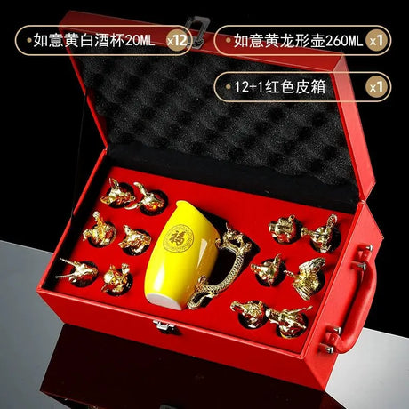 Luxury Zodiac Bone China Liquor Glass Set - Julia M LifeStyles