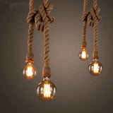 Loft Vintage Hemp Rope Pendant Lamp - Julia M LifeStyles