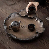 Gilt Lotus Tea Set & Tray 🍵 - Julia M LifeStyles