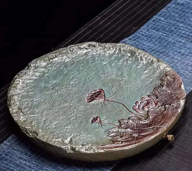 Gilt Lotus Tea Set & Tray 🍵 - Julia M LifeStyles