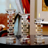 Elegant Crystal Glass Candle Holders for Romantic Weddings and Home Decor - Julia M LifeStyles