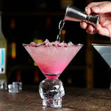 Crystal Skull Triangle Martini Glass - 260ml - Julia M LifeStyles