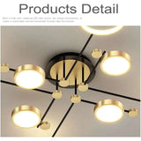 Gold and Black LED Pendant Light - Julia M LifeStyles