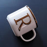 Scandinavian Gold Ceramic Mug with 3D Letters - Julia M LifeStyles