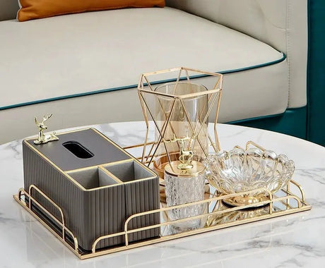 Elegant Multi-Functional Leather Tissue Box for Stylish Living Spaces - Julia M LifeStyles
