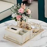 Elegant Multi-Functional Leather Tissue Box for Stylish Living Spaces - Julia M LifeStyles