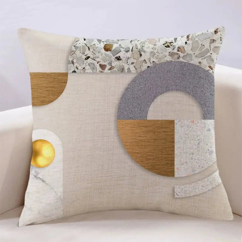Modern Light Luxury Earth Warm Color Stain Resistant Living Room Pillow (OLKMN) - Julia M LifeStyles