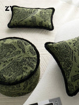 Retro Green Unique Tiger Pattern Living Room Accessible Luxury Sofa - Julia M LifeStyles