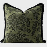 Retro Green Unique Tiger Pattern Living Room Accessible Luxury Sofa - Julia M LifeStyles