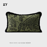 Retro Green Unique Tiger Pattern Living Room Accessible Luxury Sofa - Julia M LifeStyles