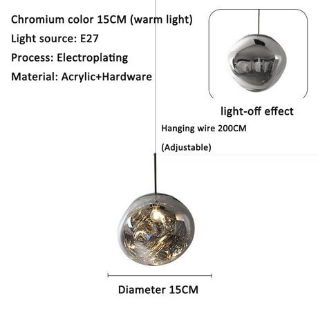 Restaurant Pendant Light Villa Loft Duplex Atrium Staircase Long Line Light Luxury Acrylic Living Room Pendant Light eprolo