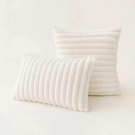 Short Plush Cloth Soft Pillow Sofa Living Room Pillow Car Model Room Soft Back Cushion Pillowcase without Core - Julia M LifeStyles
