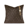 Chic Black and Yellow Geometric Velvet Throw Pillow - Julia M LifeStyles