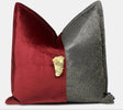 Living Room Patchwork Dark Gold Cushion Pillow Cover - Julia M LifeStyles