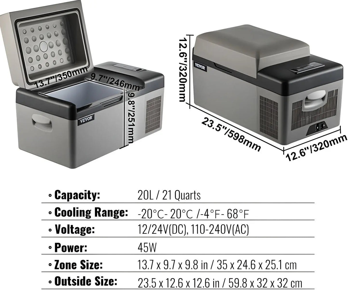 APP Control Portable Compressor Mini Fridge Freezer - Julia M LifeStyles