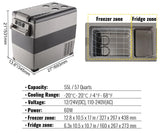 APP Control Portable Compressor Mini Fridge Freezer - Julia M LifeStyles