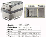 APP Control Portable Compressor Mini Fridge Freezer - Julia M LifeStyles