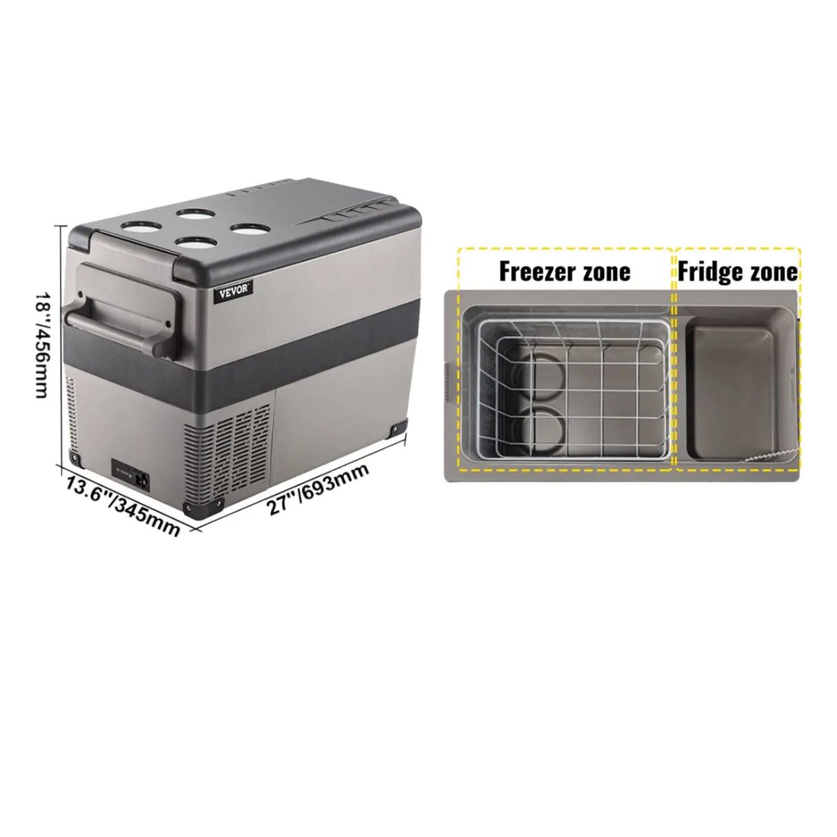 APP Control Portable Compressor Mini Fridge Freezer - Julia M LifeStyles