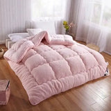 Thick Lambskin Warmth Retention Material Double Bed Winter Quilt - Julia M LifeStyles